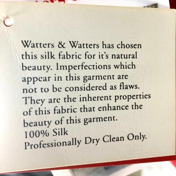 Watters & Watters Red Silk Midi Bridesmaid Dress 10 Strapless/Convertible Pleat - Picture 16 of 16